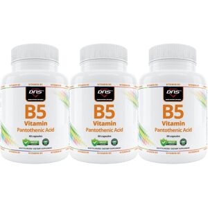 DNS 3-Pack Vitamin B5 Pantotensyre - 3 X 60 Kapsler DNS 3-Pack Vitamin B5 Pantotensyre - 3 X 60 Kapsler