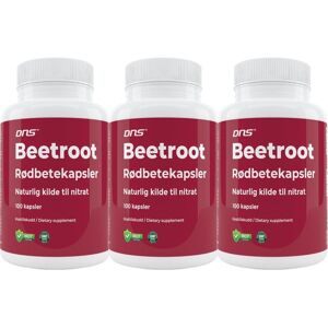 DNS 3-Pack Beetroot - Rødbete - 3 X 100 Kapsler DNS 3-Pack Beetroot - Rødbete - 3 X 100 Kapsler