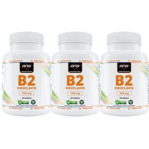 DNS 3-Pack B2 - Riboflavin - 100 Mg - 3 X 60 Tabletter DNS 3-Pack B2 - Riboflavin - 100 Mg - 3 X 60 Tabletter