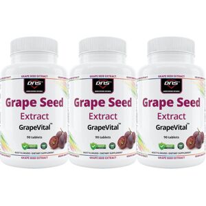 DNS 3-Pack Grape Seed Extract - Rødvinsdrue-Ekstrakt - 3 X 90 Tabletter DNS 3-Pack Grape Seed Extract - Rødvinsdrue-Ekstrakt - 3 X 90 Tabletter