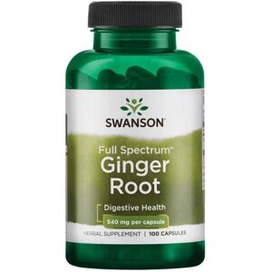 Swanson Full Spectrum Ingefærrot - Kosttilskudd - 540 mg, 100 Kapsler Swanson Full Spectrum Ingefærrot - Kosttilskudd - 540 mg, 100 Kapsler