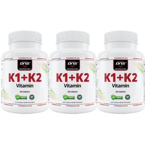 DNS 3-Pack K1 + K2 Vitamin - 3 X 60 Tabletter DNS 3-Pack K1 + K2 Vitamin - 3 X 60 Tabletter