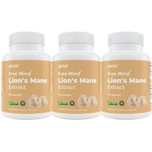 DNS 3-Pack Lions Mane Extract - 3 X 60 Kapsler DNS 3-Pack Lions Mane Extract - 3 X 60 Kapsler
