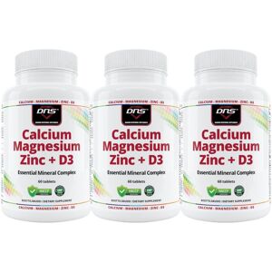DNS 3-Pack Calcium & Magnesium + Zinc + D3 - 3 X 60 Tabletter DNS 3-Pack Calcium & Magnesium + Zinc + D3 - 3 X 60 Tabletter