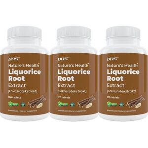 DNS 3-Pack Liquorice Root Extract - Lakrisrotekstrakt - 3 X 120 Tabletter DNS 3-Pack Liquorice Root Extract - Lakrisrotekstrakt - 3 X 120 Tabletter