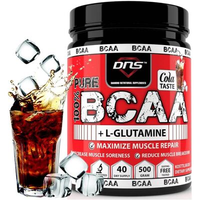 DNS Bcaa + L-Glutamin 500 Gram Cola Smak DNS Bcaa + L-Glutamin 500 Gram Cola Smak