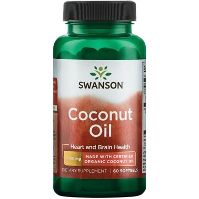 Swanson Coconut Oil - 1000 Mg - 60 Kapsler Swanson Coconut Oil - 1000 Mg - 60 Kapsler