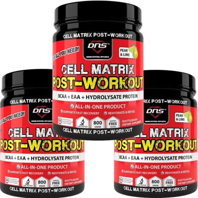 DNS 3-Pack Cell Matrix Post-Workout Dextrose 3 X 800 Gram DNS 3-Pack Cell Matrix Post-Workout Dextrose 3 X 800 Gram