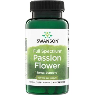 Swanson Full Spectrum Passion Flower 500 mg - Stresslindrende urtetilskudd Swanson Full Spectrum Passion Flower 500 mg - Stresslindrende urtetilskudd