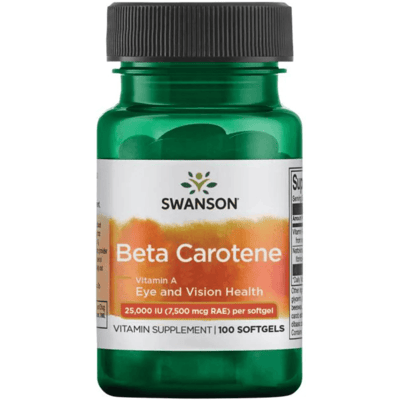 Swanson Betakaroten 25000iu - Syn & Immunforsvar - 100 Softgels Swanson Betakaroten 25000iu - Syn & Immunforsvar - 100 Softgels