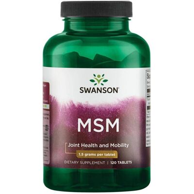 Swanson Organisk Svovel MSM Methylsulfonylmethane 1500 mg - Kosttilskudd Swanson Organisk Svovel MSM Methylsulfonylmethane 1500 mg - Kosttilskudd