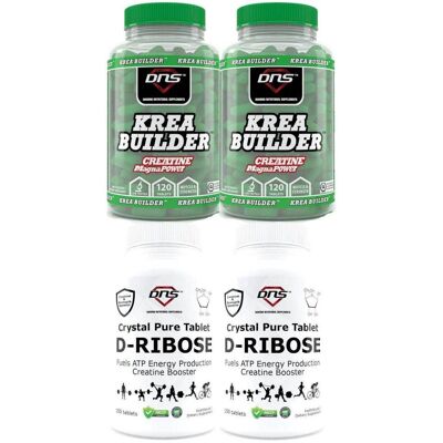 DNS Kreatin Booster Pakke - 2 X Krea-Builder - 2 X D-Ribose DNS Kreatin Booster Pakke - 2 X Krea-Builder - 2 X D-Ribose