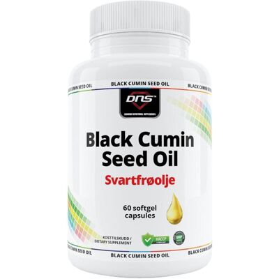 DNS Black Cumin Seed Oil - Svartfrøolje - 60 Kapsler DNS Black Cumin Seed Oil - Svartfrøolje - 60 Kapsler