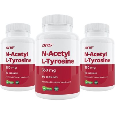 DNS 3-Pack N-Acetyl L-Tyrosine 350 Mg - 3 X 60 Kapsler DNS 3-Pack N-Acetyl L-Tyrosine 350 Mg - 3 X 60 Kapsler