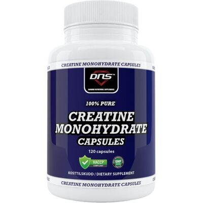 DNS Kreatin Monohydrat Kapsler - 120 Kapsler DNS Kreatin Monohydrat Kapsler - 120 Kapsler