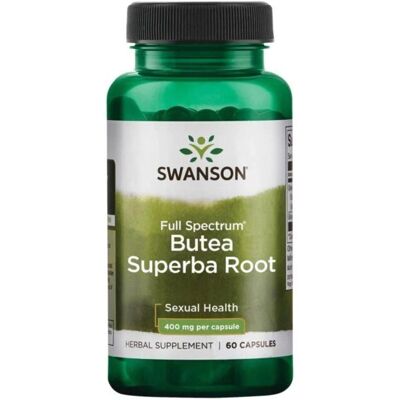 Swanson Full Spectrum Butea Superba Rot 400mg Kapsler - 60 stk Swanson Full Spectrum Butea Superba Rot 400mg Kapsler - 60 stk