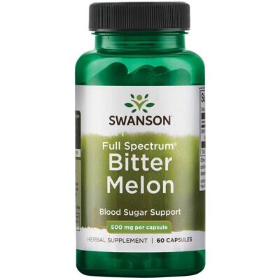 Swanson Full Spectrum Bitter Melon 500 MG Kosttilskudd Swanson Full Spectrum Bitter Melon 500 MG Kosttilskudd