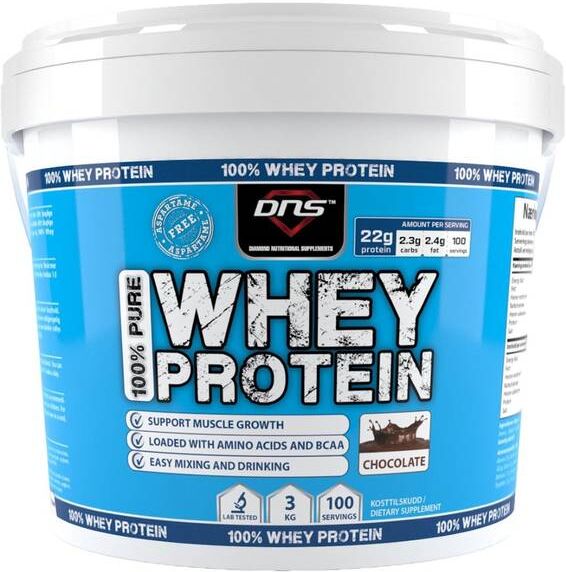 DNS 100% Pure Whey Protein Sjokolade 3 Kg