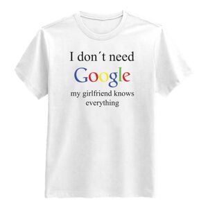 Netshirt.se Girlfriend Google T-skjorte - XX-Large