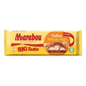 ERT Godis Singel Marabou Big Taste Toffee Whole Nut Sjokolade - 300 gram