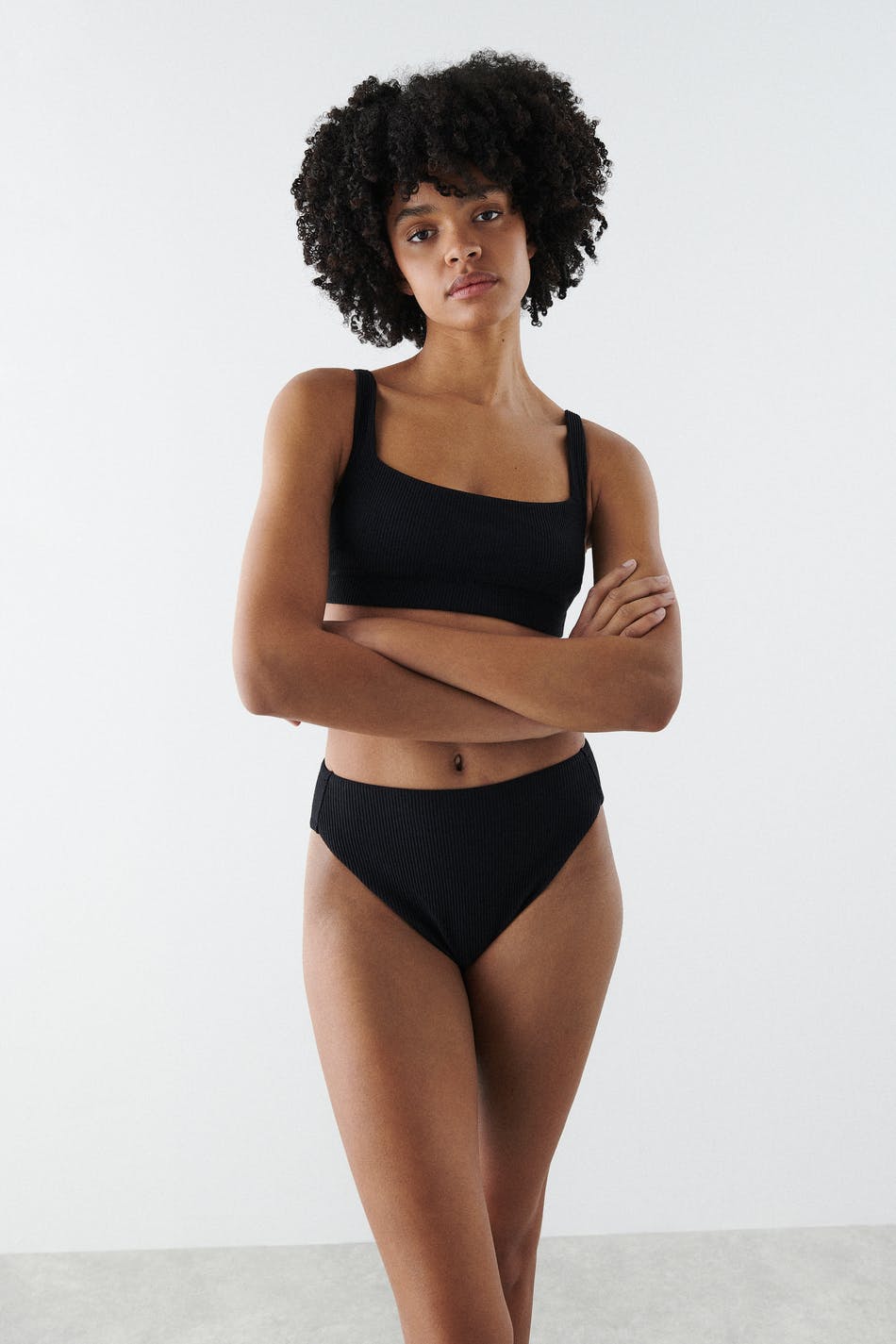 Gina Tricot Nora high waist bikini brief XS  Black (9000)