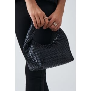 Gina Tricot - Braided handbag - håndvesker - Black - ONESIZE - Female  Female Black