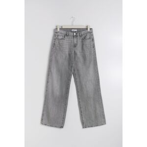 Gina Tricot - Low wide jeans - wide jeans - Grey - 38 - Female  Female Grey