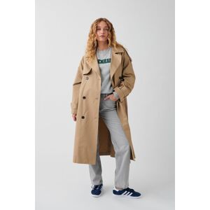 Gina Tricot - Maxi trench coat - trenchcoats - Beige - M - Female  Female Beige