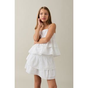 Gina Tricot - Y cute frill skirt - Skjørt - White - 158/164 - Female  Female White