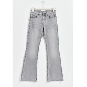 Gina Tricot - Low waist tall bootcut jeans - low waist jeans - Grey - 44 - Female  Female Grey