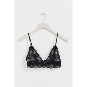 Gina Tricot - Lace bralette - BH-er - Black - M - Female  Female Black