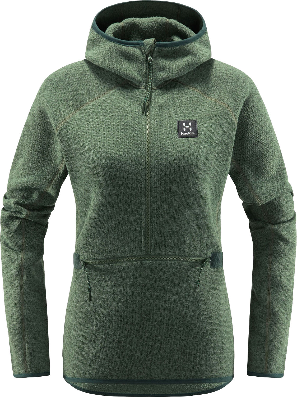 Haglöfs Risberg 1/2 Zip, fleecegenser dame Fjell Green 605088 4HQ S 2021