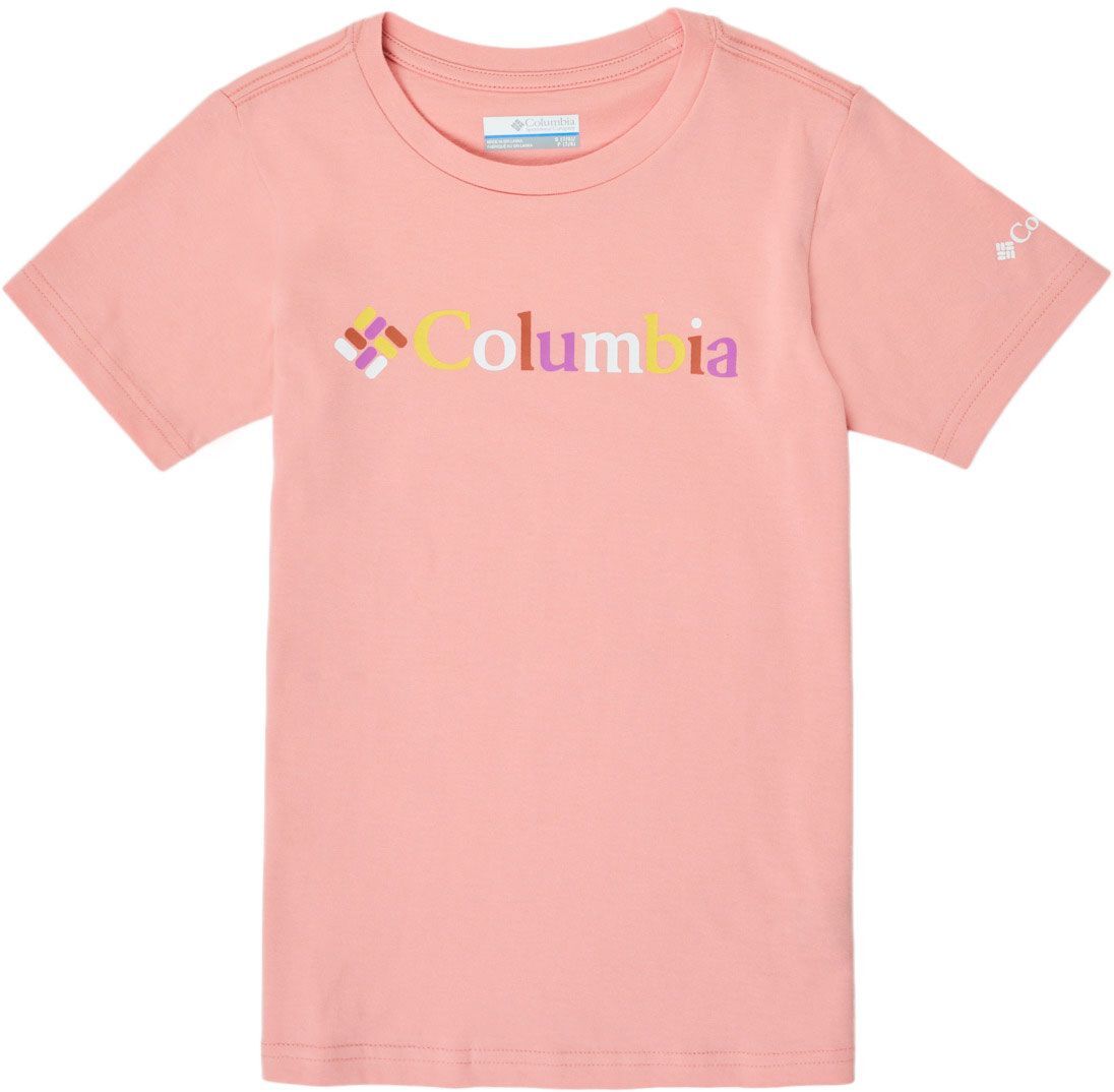 Columbia Sweet Pines Graphic Short Sleeve Tee, t-skjorte junior Faux Pink Kalei 1931281 673 L (14/16 år) 2021