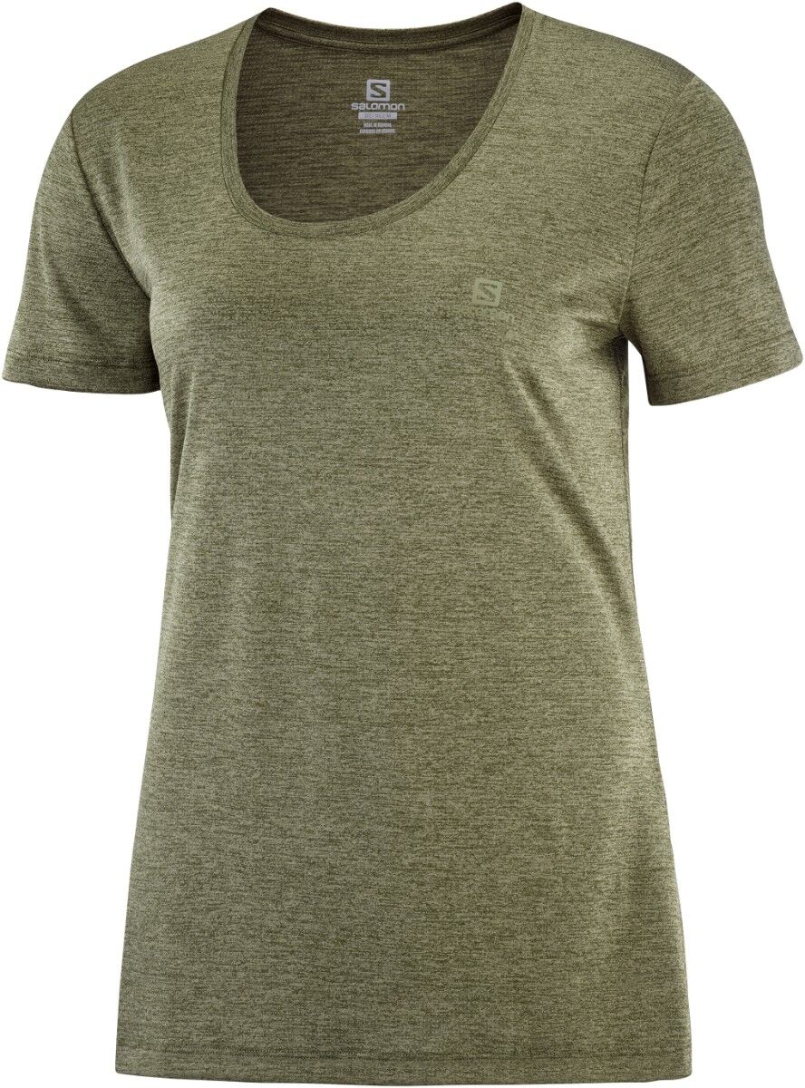 Salomon Agile SS Tee løpetrøye dame Olive Nigh/Martini Ol/Hea (LC1483600) L 2019