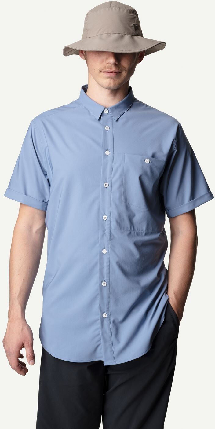 Houdini Shortsleeve Shirt, skjorte herre Up In The Blue 267594 XL 2019