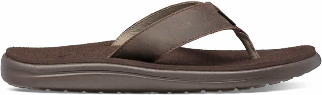 Teva Voya Flip Leather sandal herre Chocolate Brown 44,5 2021