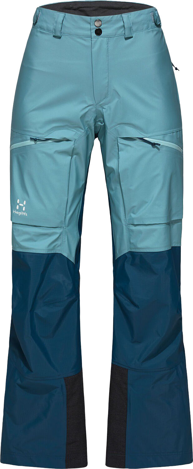 Haglöfs Vassi Touring GTX Pant, skallbukse dame Frost Blue/Dark Ocean 605024.4R7 M 2021