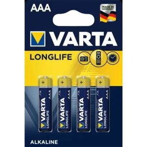 Varta AAA Varta Longlife LR3 Alkaliskt 4-pakning