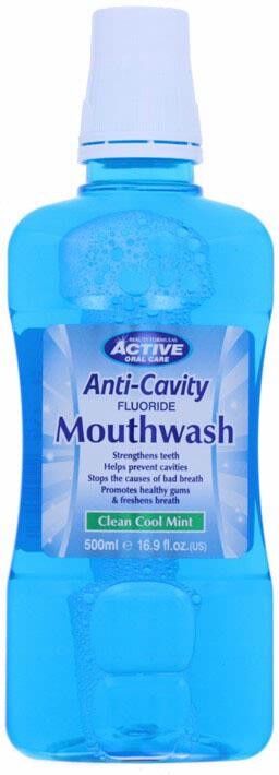 Active Oral Care Anti-Cavity Clean Cool Mint Munnvann 500 ml Munnskyll