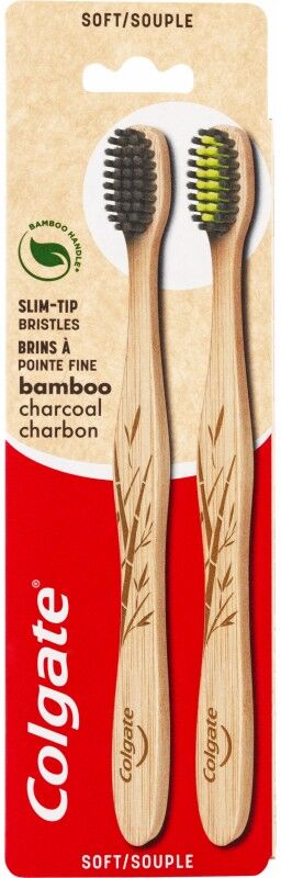 Colgate Bamboo Charcoal Soft 2 stk Tannkost