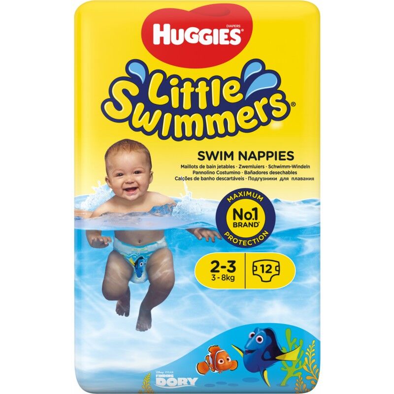 Huggies Little Swimmers Swim Nappies 2-3 12 stk Bleier