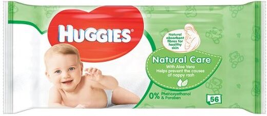 Huggies Baby Wipes Natural Care 56 stk Våtservietter