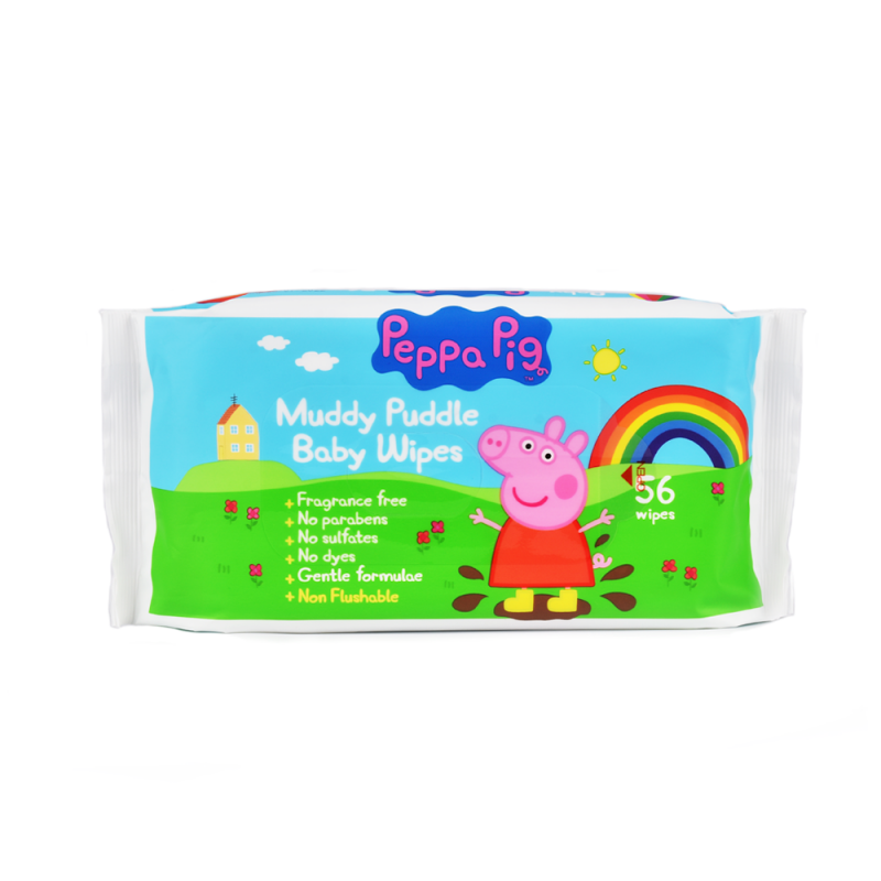 Peppa Pig Muddy Puddle Baby Wipes 56 stk Våtservietter