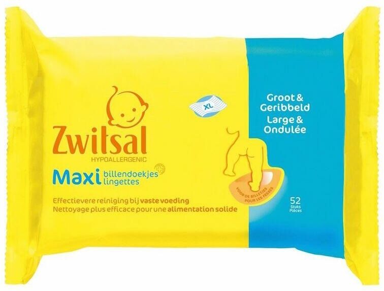 Zwitsal Maxi Baby Wipes 52 stk Våtservietter