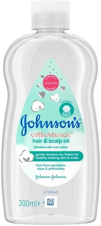 Johnson's Baby Cotton Touch Hair & Scalp Oil 300 ml Babyolje