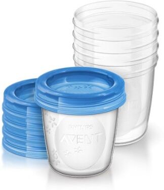 Philips Reusable Food Storage Cups 5 x 240 ml Baby Tilbehør