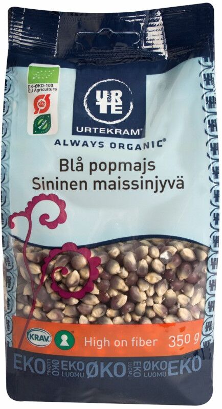 Urtekram Blå Maiskorn Øko 350 g Popcorn