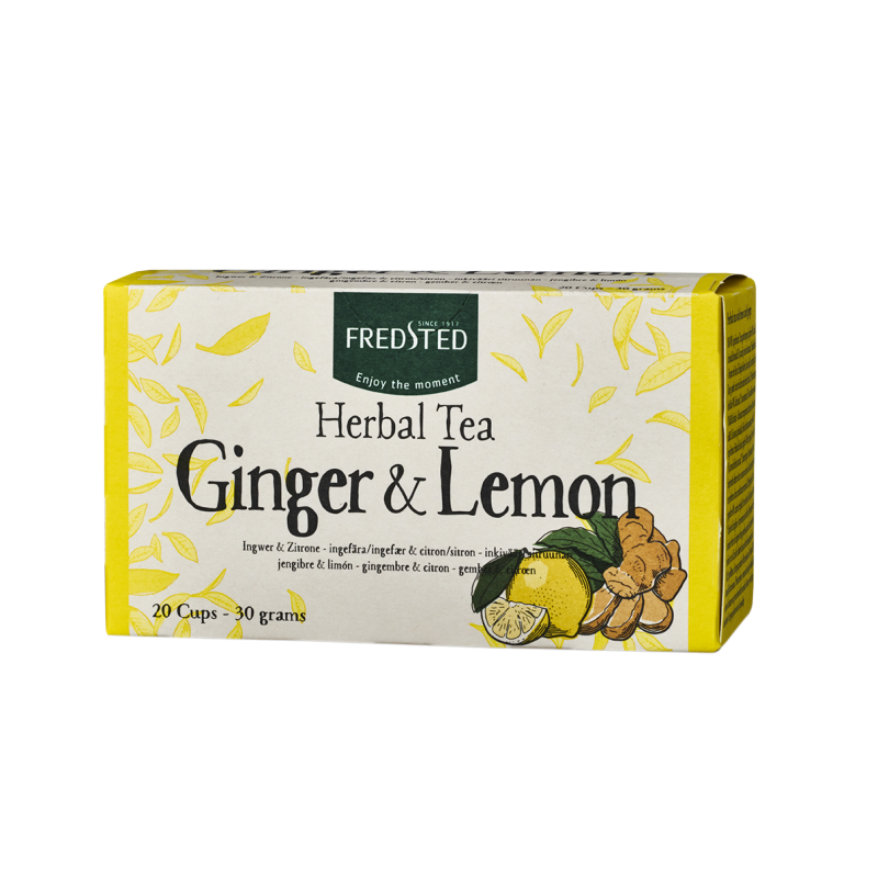 Fredsted Herbal Tea Ginger & Lemon 20 sachets Te