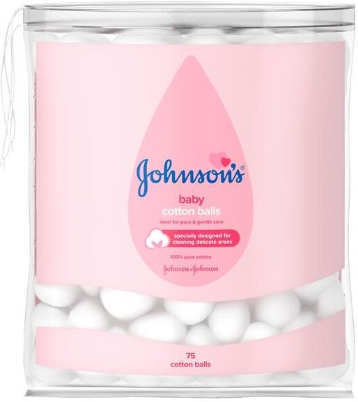 Johnson's Baby Cotton Balls 75 stk Bomull disker