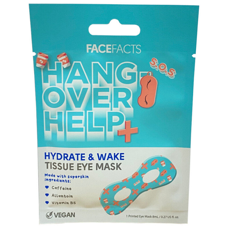 Face Facts Hangover Help Hydrate & Wake Tissue Eye Mask 1 stk Øyenmaske